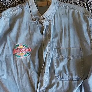 VINTAGE Arizona Tea, Jean Button Up Jacket/Shirt